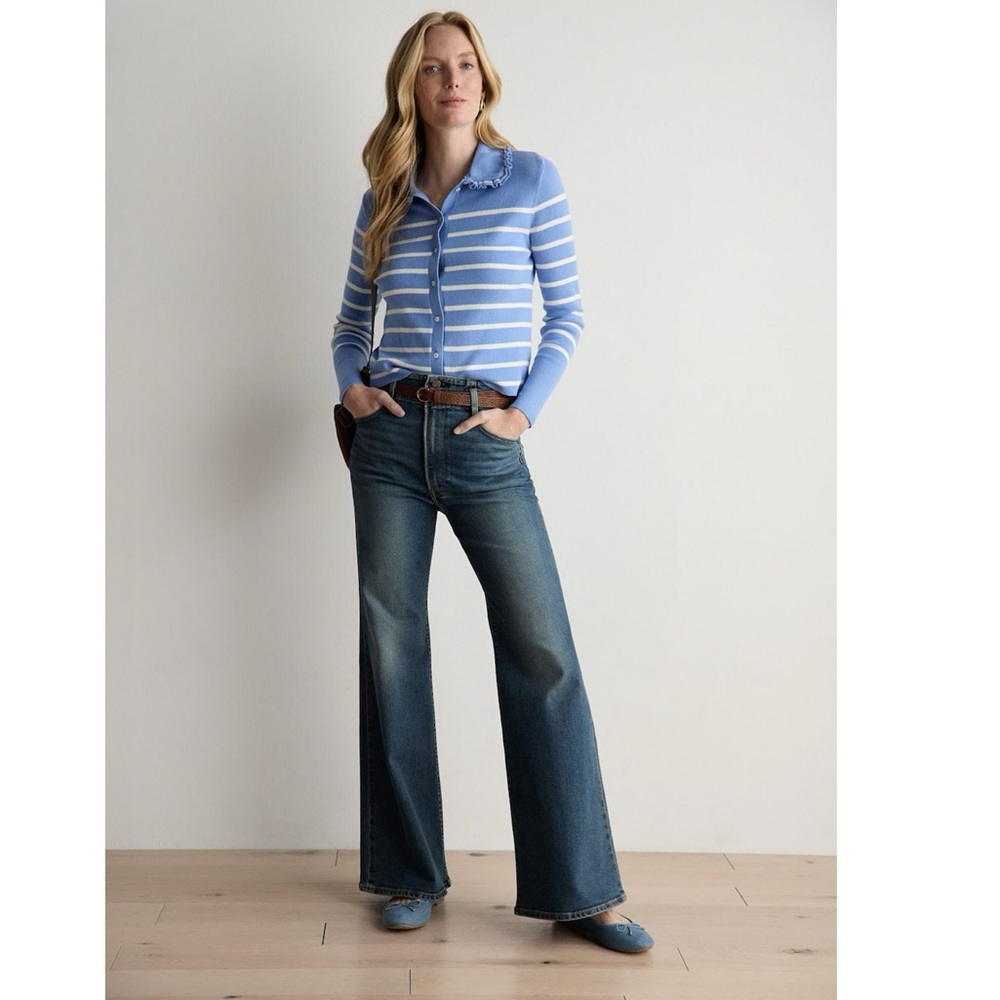 LEVI’S Ribcage Bell Classic Blue Denim Jeans